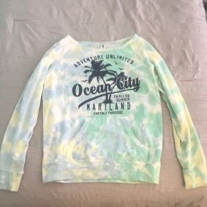 Ocean City Maryland tie dye top